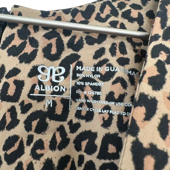 Albion Fit Cheetah/Leopard Tank Romper Size Medium - Picture 7 of 9